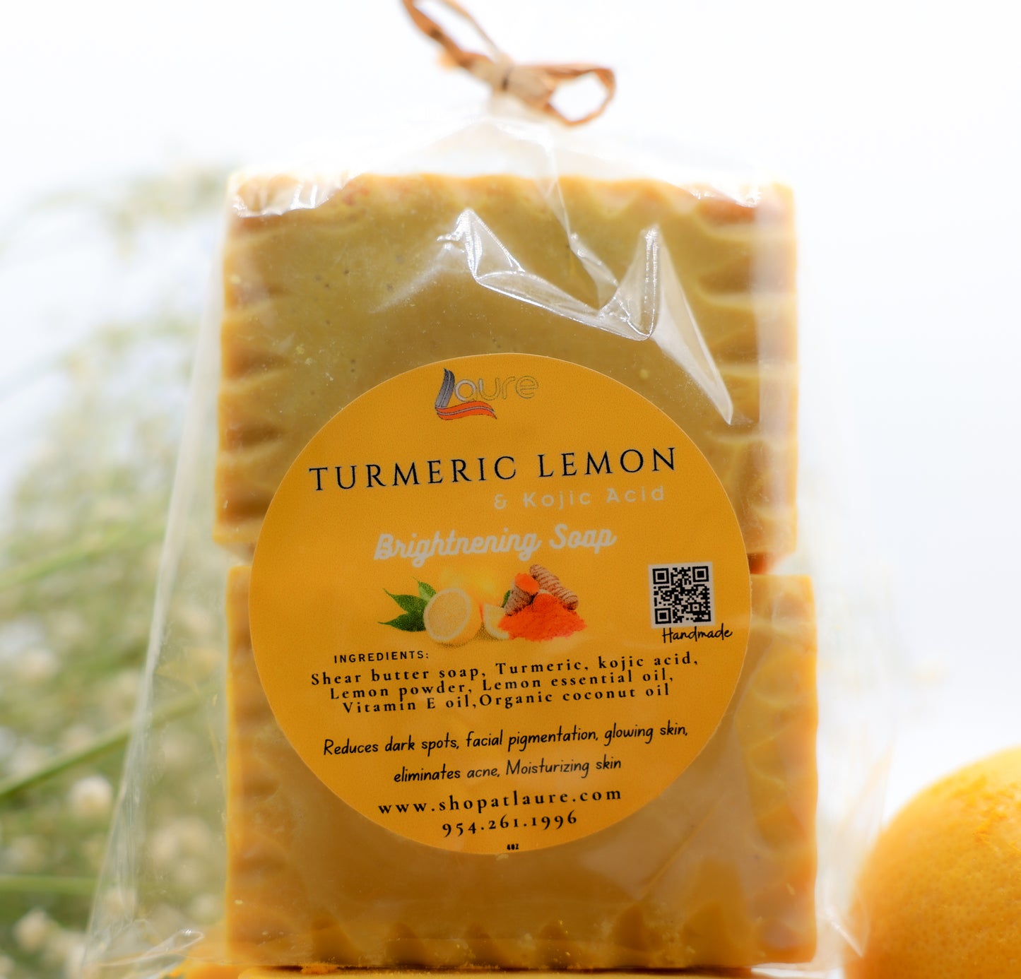 Turmeric and Lemon Kojic acid brightening soap