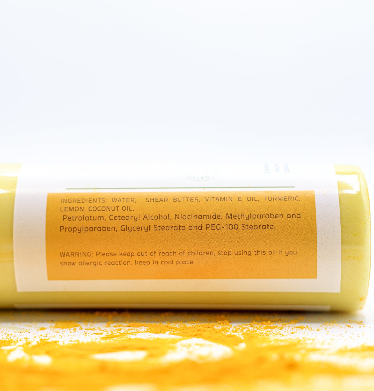 Turmeric and Lemon  Body Lotion- Brightening and Moisturizing with Vitamin C and E