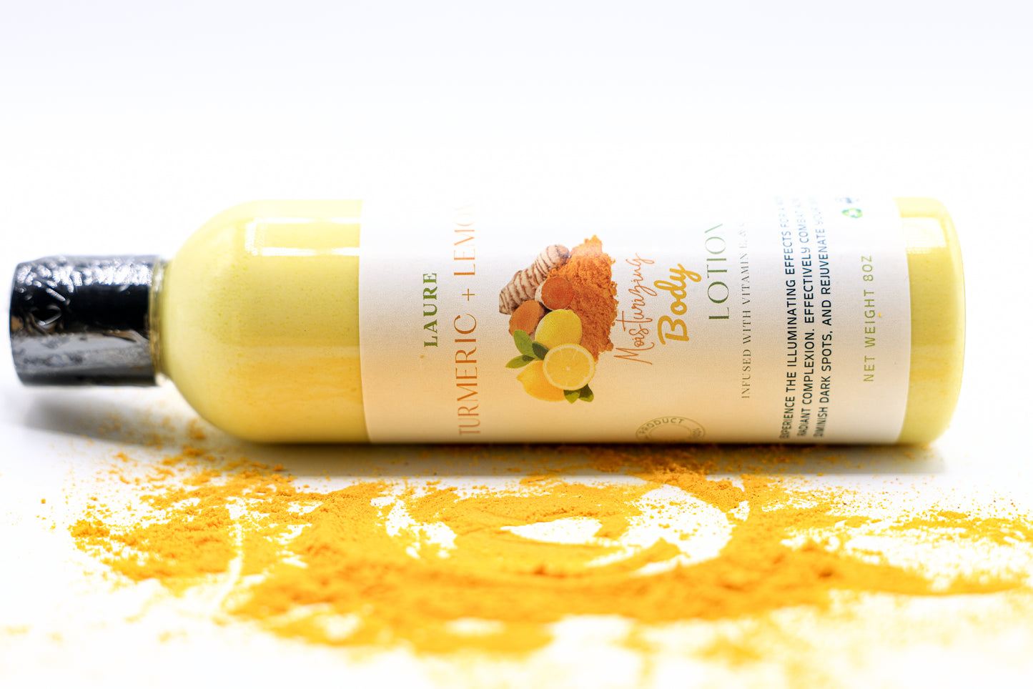 Turmeric and Lemon  Body Lotion- Brightening and Moisturizing with Vitamin C and E