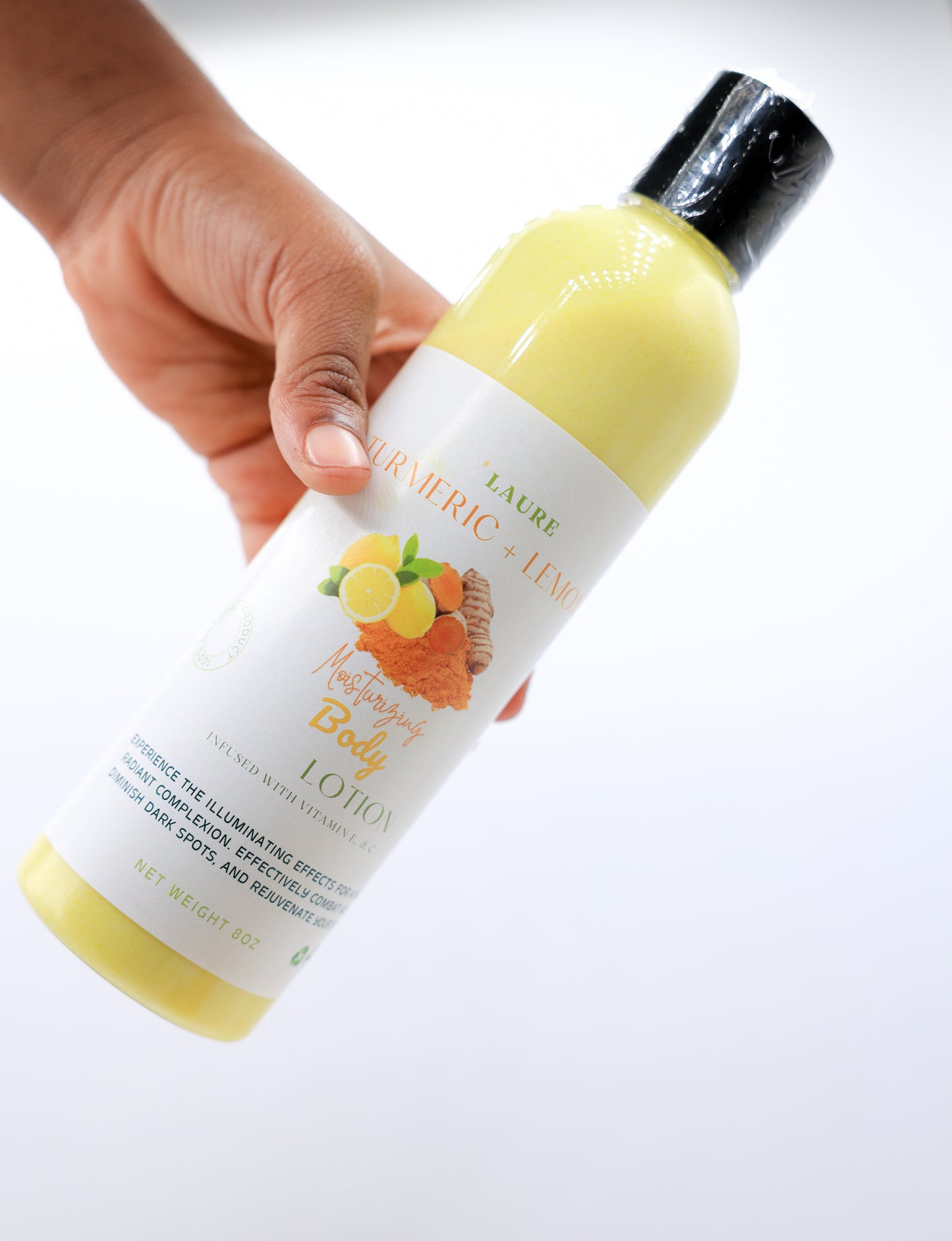 Turmeric and Lemon  Body Lotion- Brightening and Moisturizing with Vitamin C and E