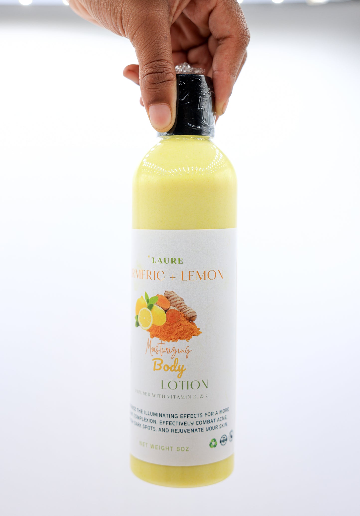 Turmeric and Lemon  Body Lotion- Brightening and Moisturizing with Vitamin C and E