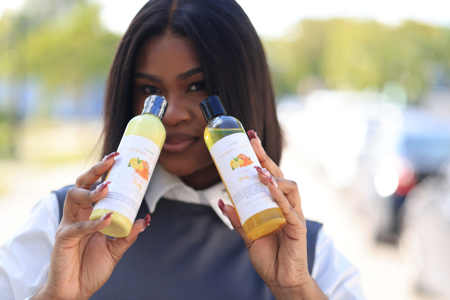 Turmeric and Lemon  Body Lotion- Brightening and Moisturizing with Vitamin C and E