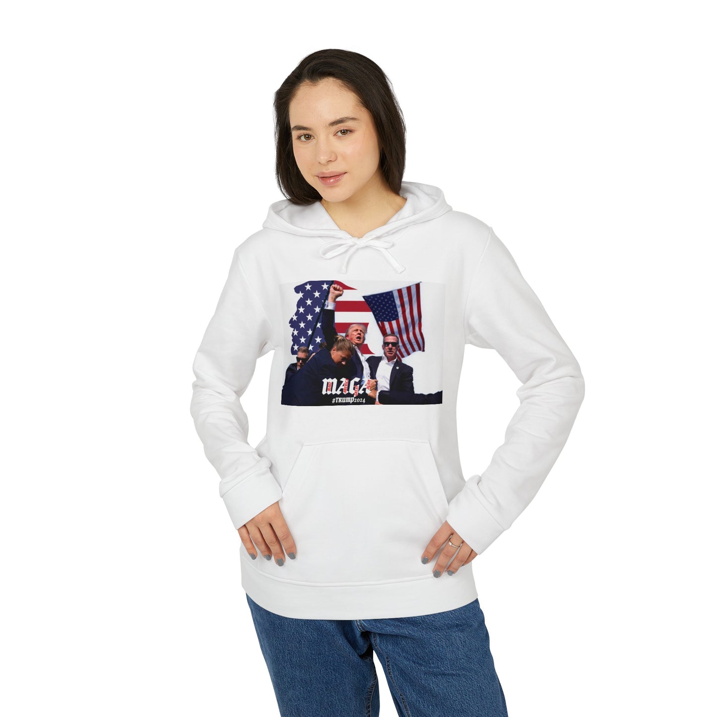 adidas® Unisex Fleece Hoodie Trump2024