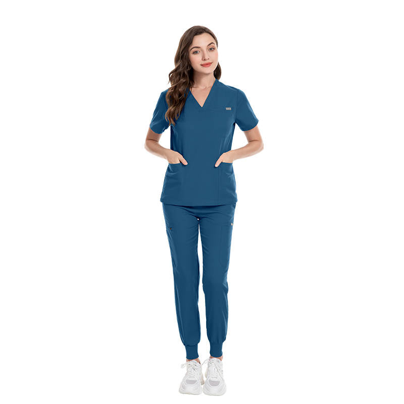 Scrubs Medical Uniform Women Scrubs Set, Top and Pants Jogger