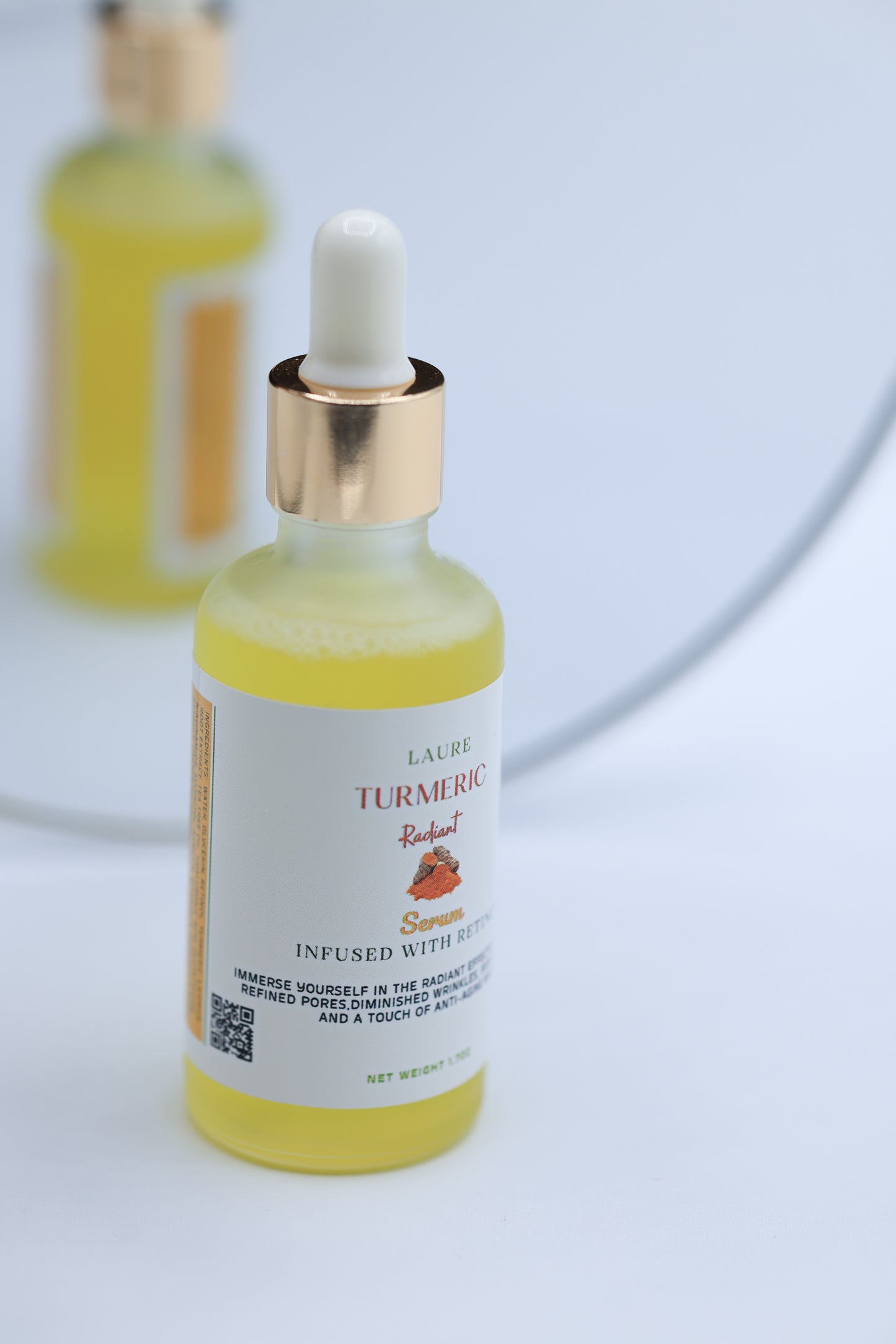 Turmeric Brightening serum with vitamin C, and Retinol